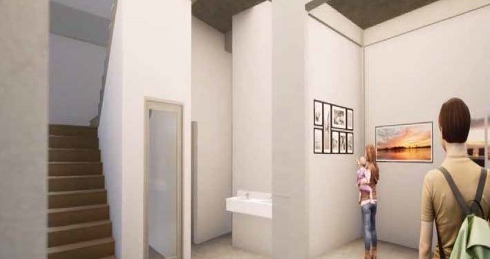第七張 通往後殿二樓作品展示區